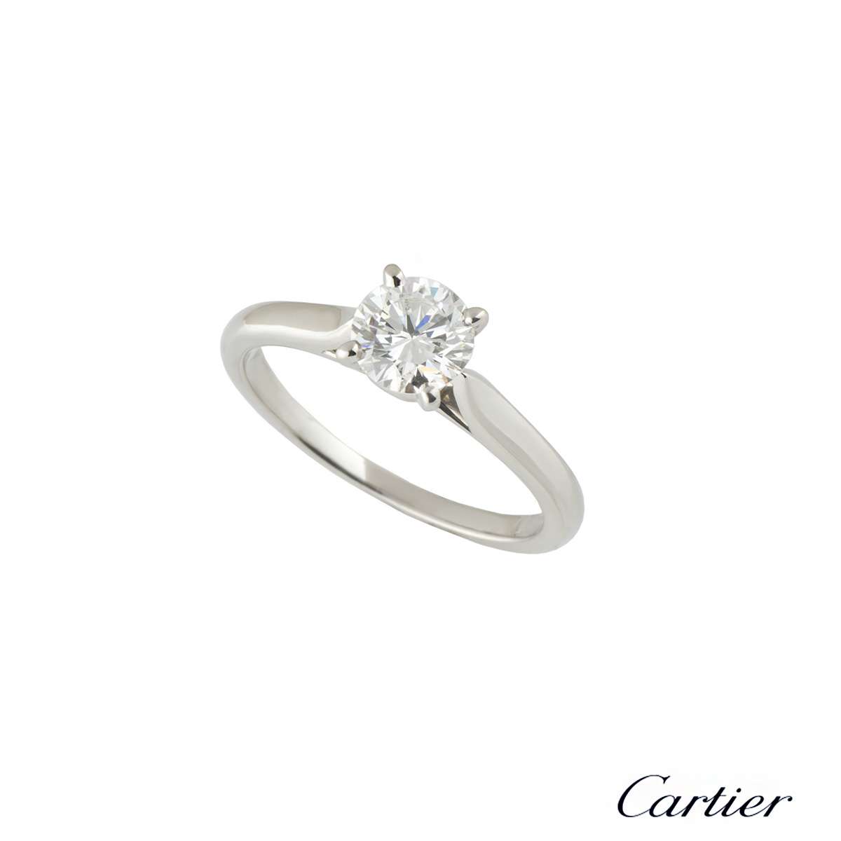 cartier round brilliant engagement ring